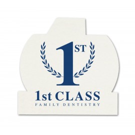 40 pt. Pulpboard Coaster, 3.5" #1 with Logo