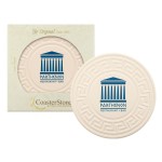 Personalized Greek Key CoasterStone Absorbent Stone Coaster - Single (4 1/4")