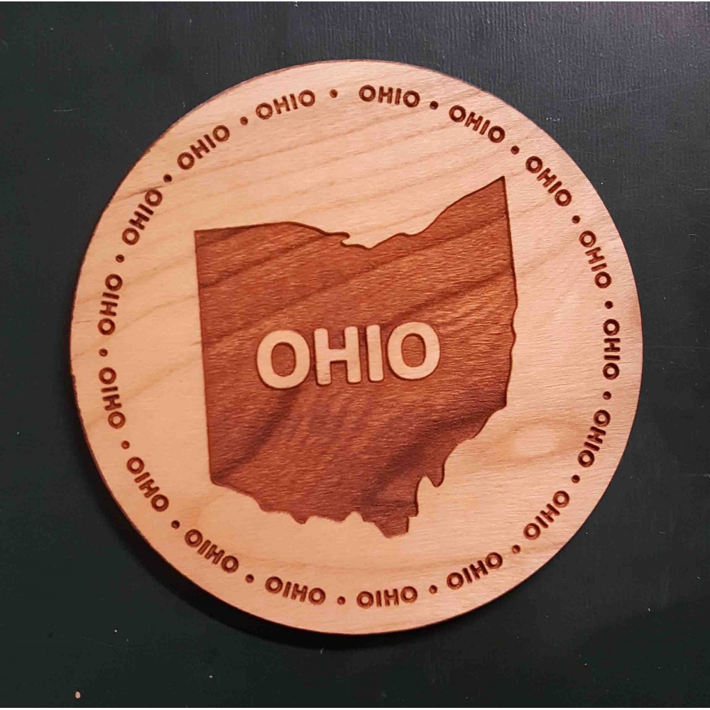 Promotional 3.5" - Ohio Hardwood Coasters