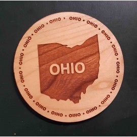 Promotional 3.5" - Ohio Hardwood Coasters
