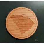Customized 3.5" - South Carolina Hardwood Coasters