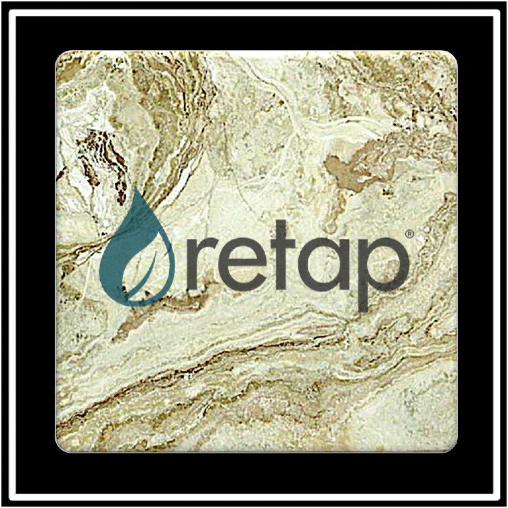 Logo Branded Faux Marble Printed Square Coaster Logo Branded Faux Marble Printed Square Coaster