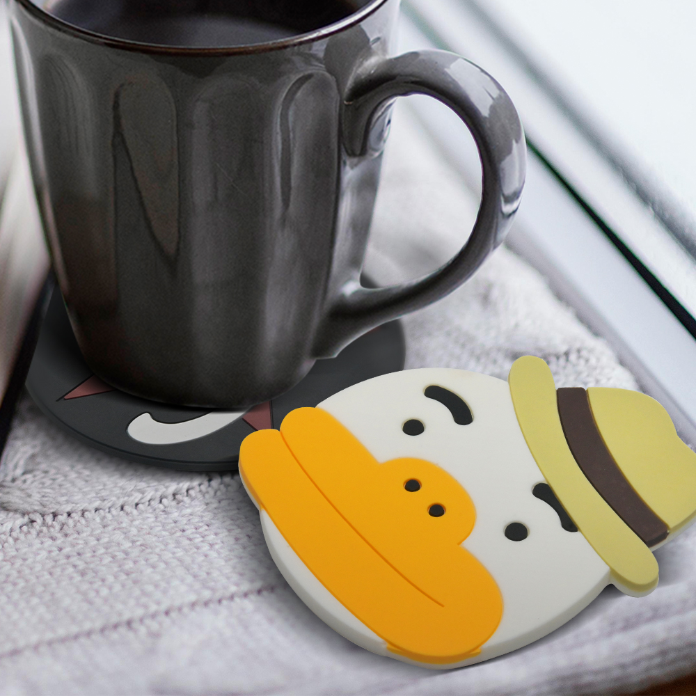 Promotional 4" Custom PVC Coasters