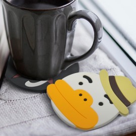 Promotional 4" Custom PVC Coasters