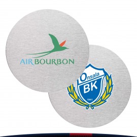 Promotional Vede Stainless Steel Round Coasters