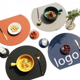 PU Leather Wipeable Placemats and Coasters with Logo  PU Leather Wipeable Placemats and Coasters with Logo