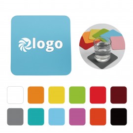 Square Silicone Coaster with Logo  Square Silicone Coaster with Logo