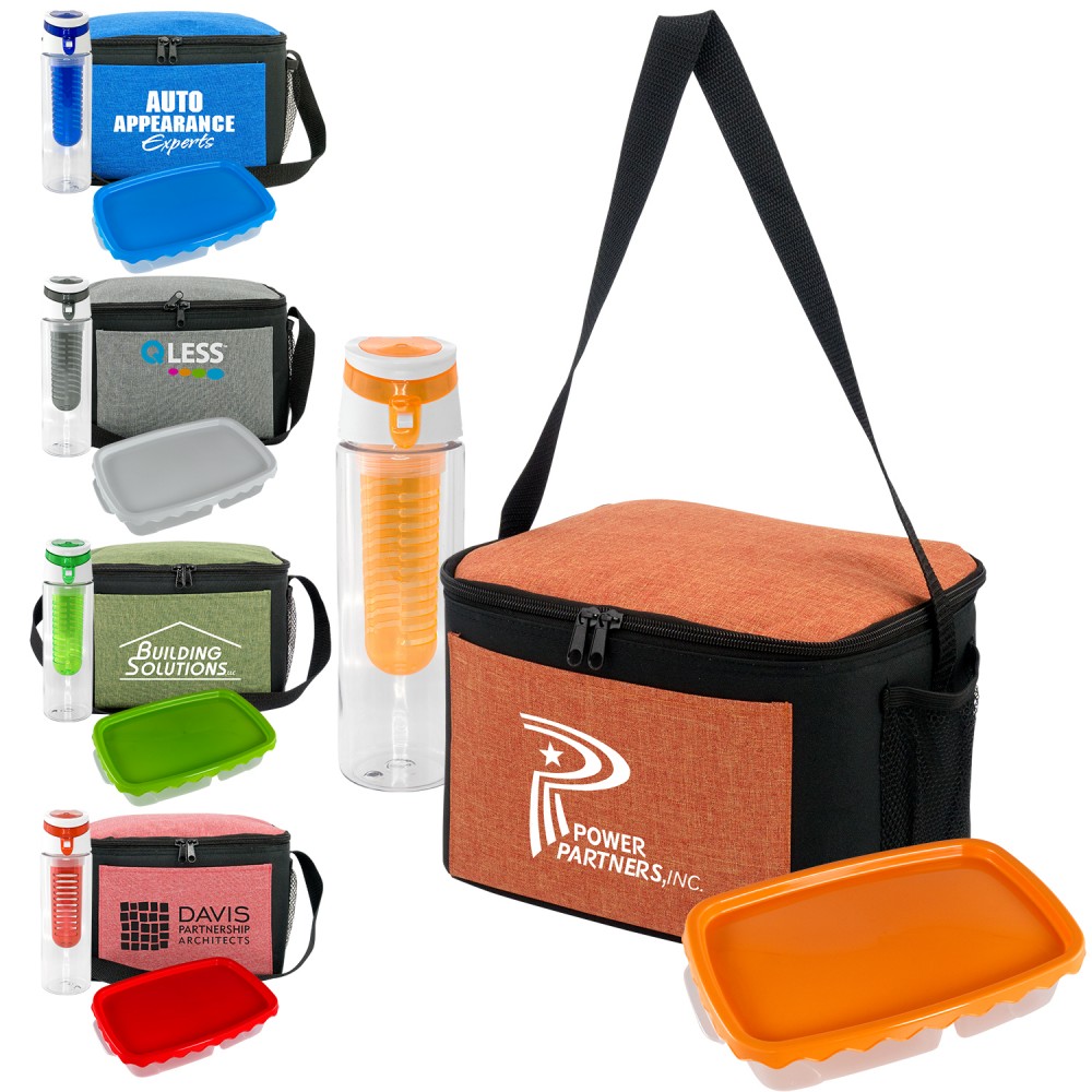 Custom Printed Trendy Ridge Curvy Lunch Kit Custom Printed Trendy Ridge Curvy Lunch Kit