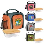 Custom Printed Up Front Bamboo Lunch Set