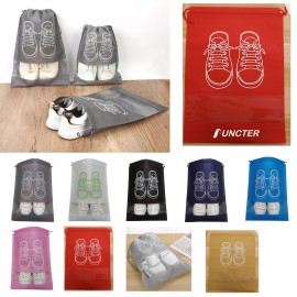 Custom Imprinted Non-Woven Drawstring Bag Travel Shoes Bag #S