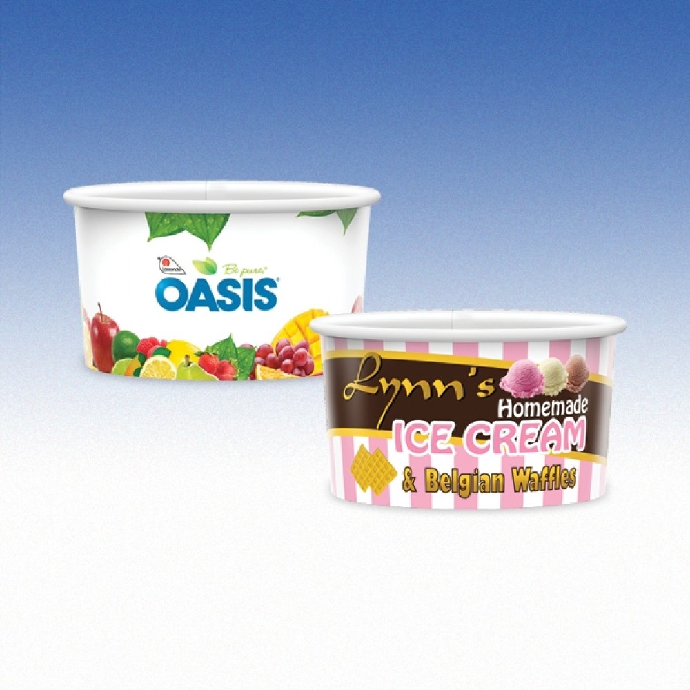 8 oz-Heavy Duty Paper Cold Containers Custom Printed 8 oz-Heavy Duty Paper Cold Containers Custom Printed