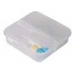 Translucent Square Pill Box Custom Printed