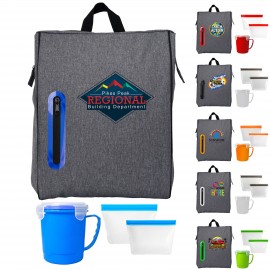 Custom Imprinted Nesting Storage Oval Lunch Cooler  Custom Imprinted Nesting Storage Oval Lunch Cooler