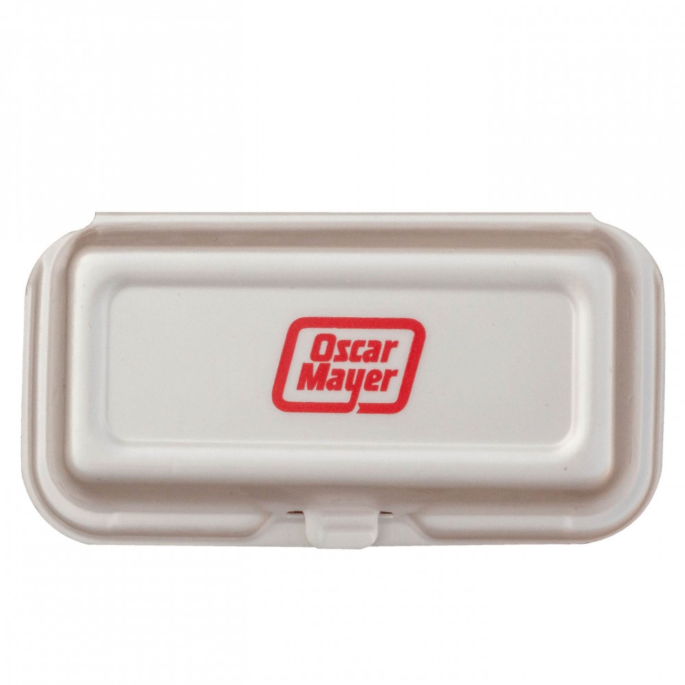 Foam Takeout Container, Hot Dog Custom Imprinted