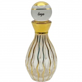 Custom Imprinted Glass Bottle With Real Gold Painting  Custom Imprinted Glass Bottle With Real Gold Painting