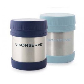 Logo Branded 12 Oz. U-Konserve Ocean Blue Insulated Food Jar