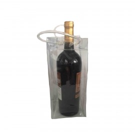 Transparent PVC Wine Bottle Holder/Bag Custom Printed  Transparent PVC Wine Bottle Holder/Bag Custom Printed