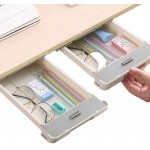 Custom Printed under desk Drawer Organizer Slide out Adhesive stationary container