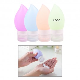 Custom Imprinted Silicone Cosmetic Travel Containers  Custom Imprinted Silicone Cosmetic Travel Containers