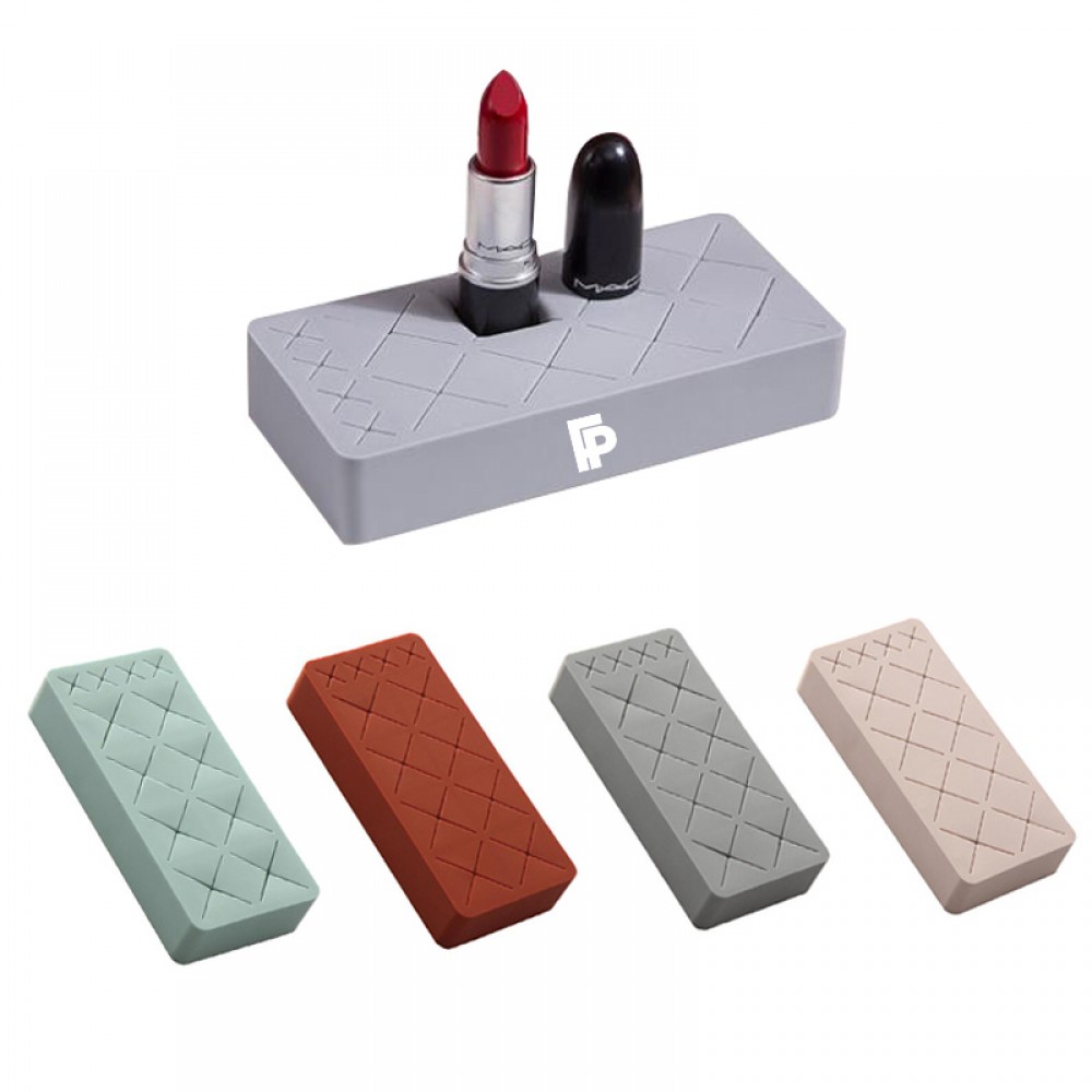 Custom Imprinted Silicone Lipstick Storage box / Display Holder / Multi-grid Silicone Cosmetic Storage Box Custom Imprinted Silicone Lipstick Storage box / Display Holder / Multi-grid Silicone Cosmetic Storage Box