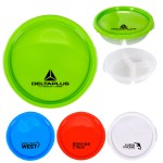 Curvy Round Lunch Container Custom Printed