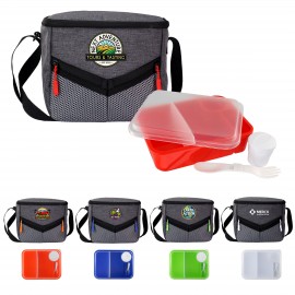 Custom Imprinted Victory On The Go Lunch Cooler Set  Custom Imprinted Victory On The Go Lunch Cooler Set
