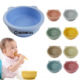 Custom Non-Slip Silicone Suction Bowl Custom Printed