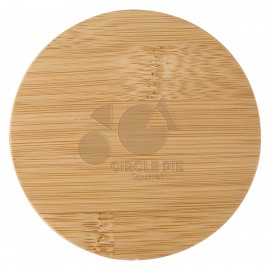 Custom Printed 26 Oz. Glass Container With Bamboo Lid  Custom Printed 26 Oz. Glass Container With Bamboo Lid