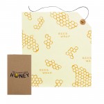 Bees wrap Large Sandwich with tie 13" x 13" Logo Branded