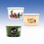 5 oz-Reusable White Plastic Containers Logo Branded