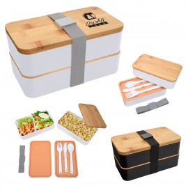 Custom Imprinted Stackable Bento Lunch Set