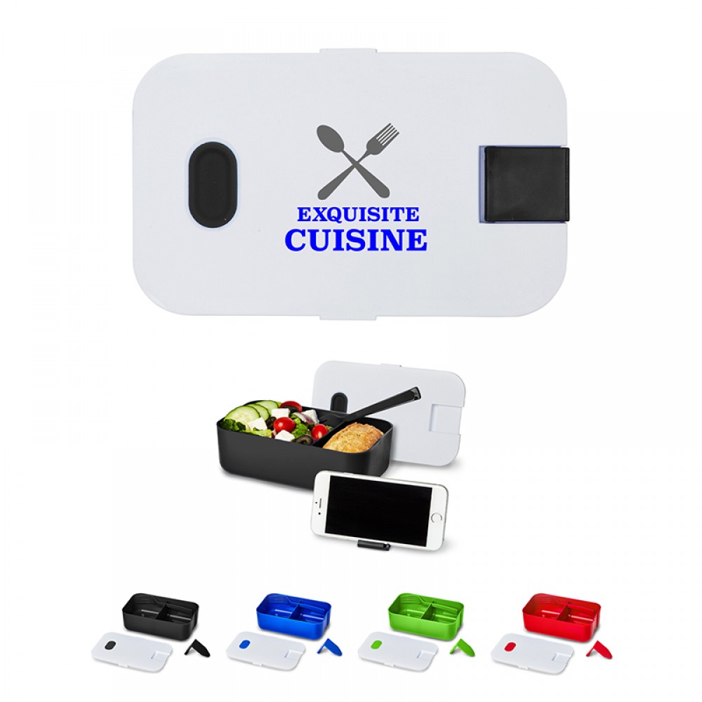 Custom Imprinted Bento Style Plastic Lunch Box