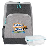 Bay Backpack Glass Lunch Set Custom Printed