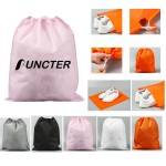 11.8" x 15.8" Non-Woven Drawstring Bag Travel Storage Bags For Clothes Shoes Custom Printed