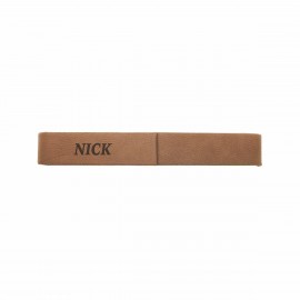 Dark Brown Leatherette Single Pen Case Logo Branded