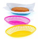Custom Printed Neon Food Baskets