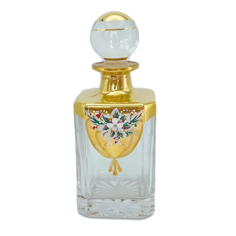Glass Bottle With Real Gold Painting Custom Printed Glass Bottle With Real Gold Painting Custom Printed