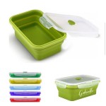 20 OZ Silicone Collapsible Lunch Box Logo Branded