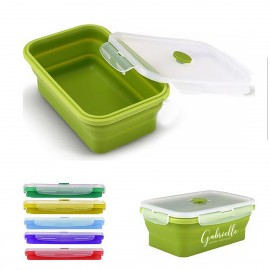 20 OZ Silicone Collapsible Lunch Box Logo Branded  20 OZ Silicone Collapsible Lunch Box Logo Branded
