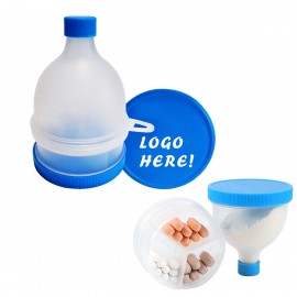 2 in 1 Portable Funnel Protein Storage Container Logo Branded