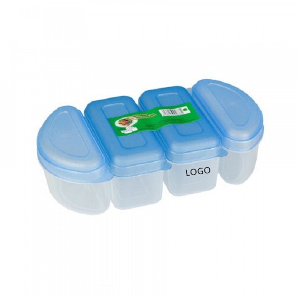 Custom Printed 4-Piece Mini Container Set Custom Printed 4-Piece Mini Container Set