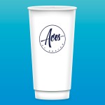 Custom Imprinted 21 oz-Vx2 Gloss Double Wall Insulated Paper Cups