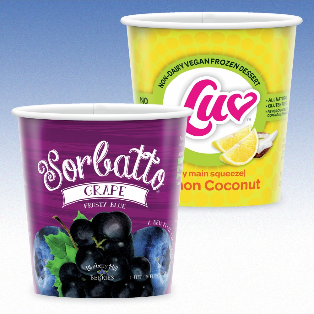 16 oz Pint-Heavy Duty Paper Cold Containers Custom Imprinted 16 oz Pint-Heavy Duty Paper Cold Containers Custom Imprinted
