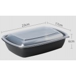 Custom Imprinted Disposable Bento Box Take Out Food Container