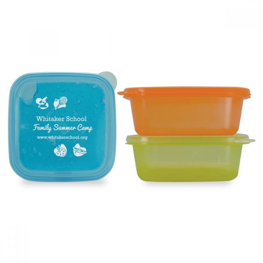 Logo Branded Freeze Square Food Storage Container Logo Branded Freeze Square Food Storage Container