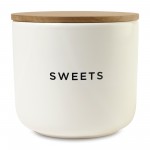 Logo Branded Be Home Brampton Stoneware Container - Large - White
