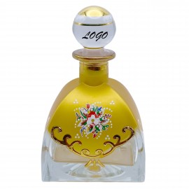 Custom Imprinted Glass Bottle With Real Gold Decoration  Custom Imprinted Glass Bottle With Real Gold Decoration