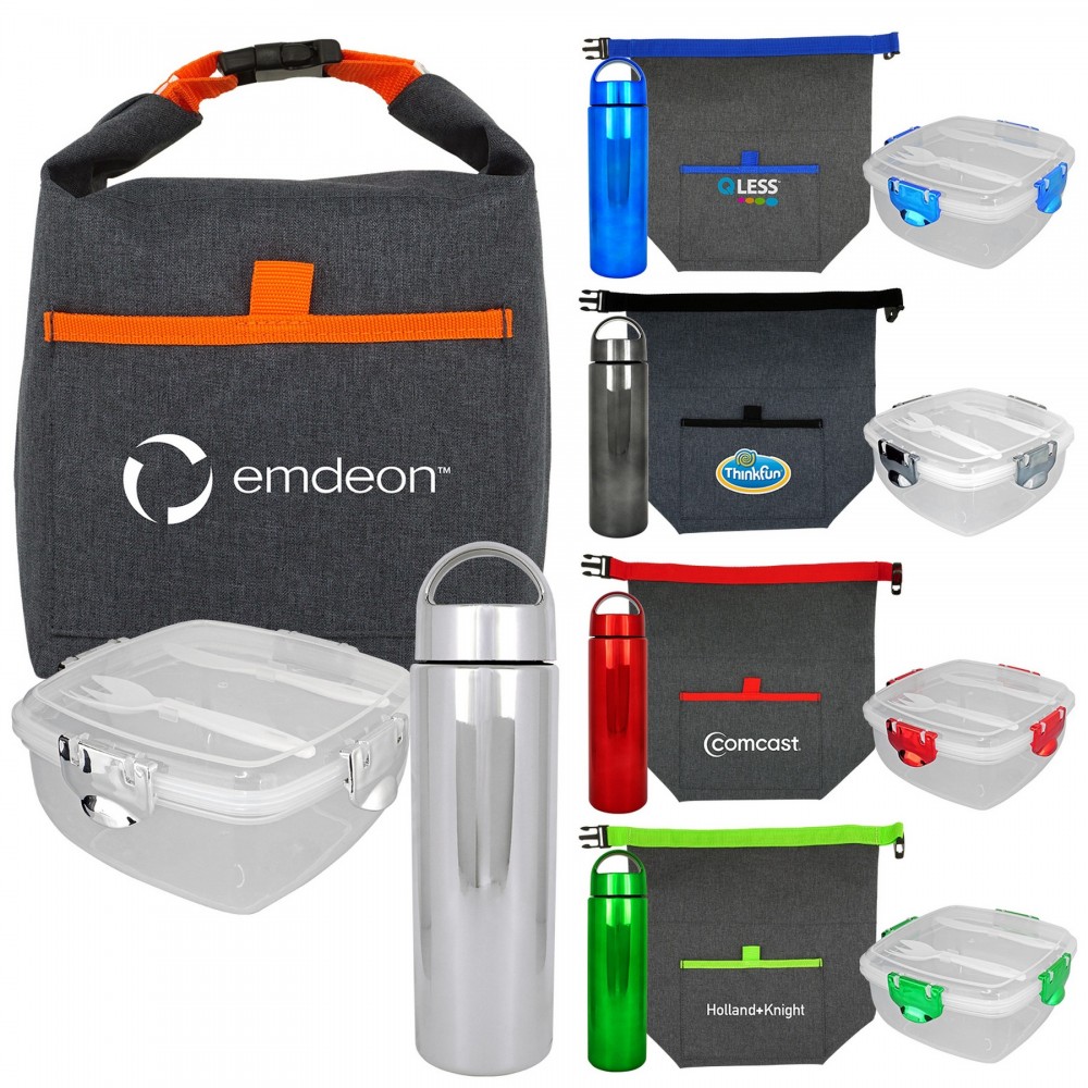 Custom Imprinted G Line Voyager Metallic Lunch Set Custom Imprinted G Line Voyager Metallic Lunch Set