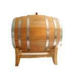 20 Liter Oak Wood Barrel with Steel Hoops Custom Imprinted