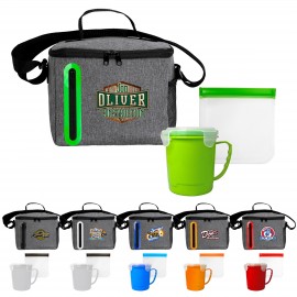 Soup & Sandwich Oval Cooler Lunch Set Logo Branded  Soup & Sandwich Oval Cooler Lunch Set Logo Branded